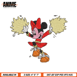 minnie mouse dancing embroidery file