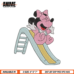 smile minnie mouse embroidery file