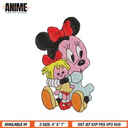 baby minnie mouse doll embroidery
