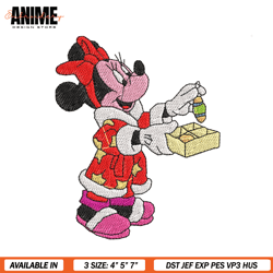 disney christmas minnie mouse embroidery