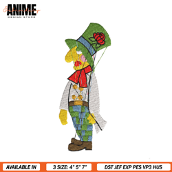 alice in wonderland rose hatter embroidery