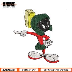 marvin the martian embroidery, digital embroidery
