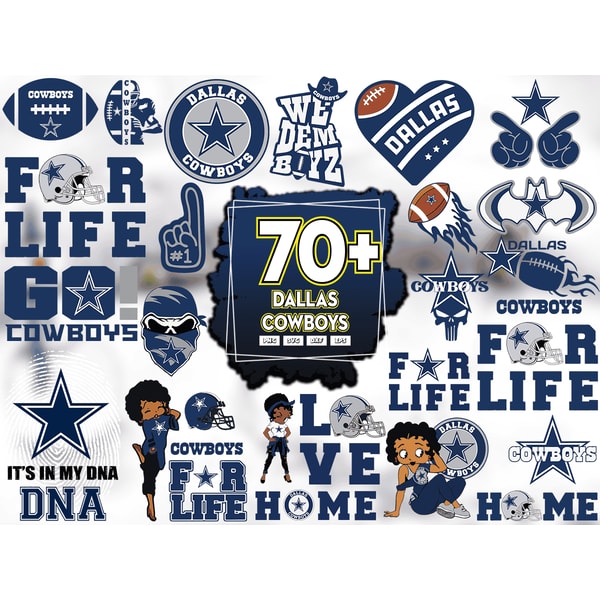 70 Designs Dallas Cowboys Football Svg Bundle, Cowboys Betty | Inspire ...