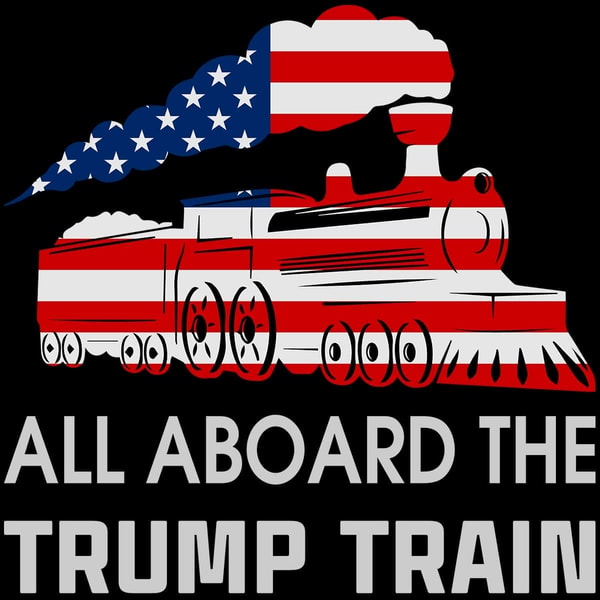 All Aboard The Trump Train SVG 4th July SVG | Inspire Uplift