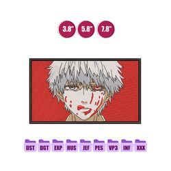 kaneki ken anime embroidery design, anime embroidery design