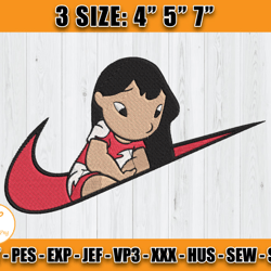 nike lilo embroidery, disney nike embroidery, lilo and stitch embroidery