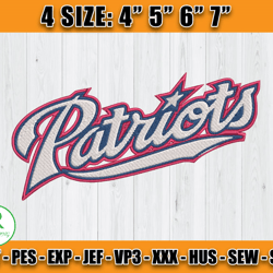 New England Patriots NFL Embroidery Design, Digital Download, Football Embroidery