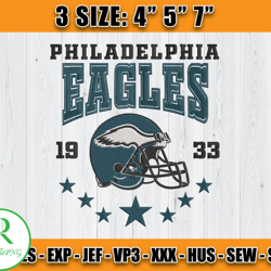 Philadelphia Eagles Football Embroidery Design, Brand Embroidery, NFL Embroidery File, Logo Shirt 44