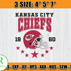 Kansas City Chiefs Football Embroidery Design, Brand Embroidery, NFL Embroidery File, Logo Shirt 57