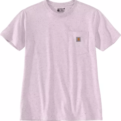 Women's WK87 Workwear Pocket SS T-Shirt, Amethyst Fog Nep
