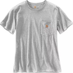 Women's WK87 Workwear Pocket SS T-Shirt, Heather Gray