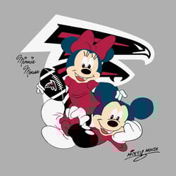 mickey and minnie mouse atlanta falcons svg