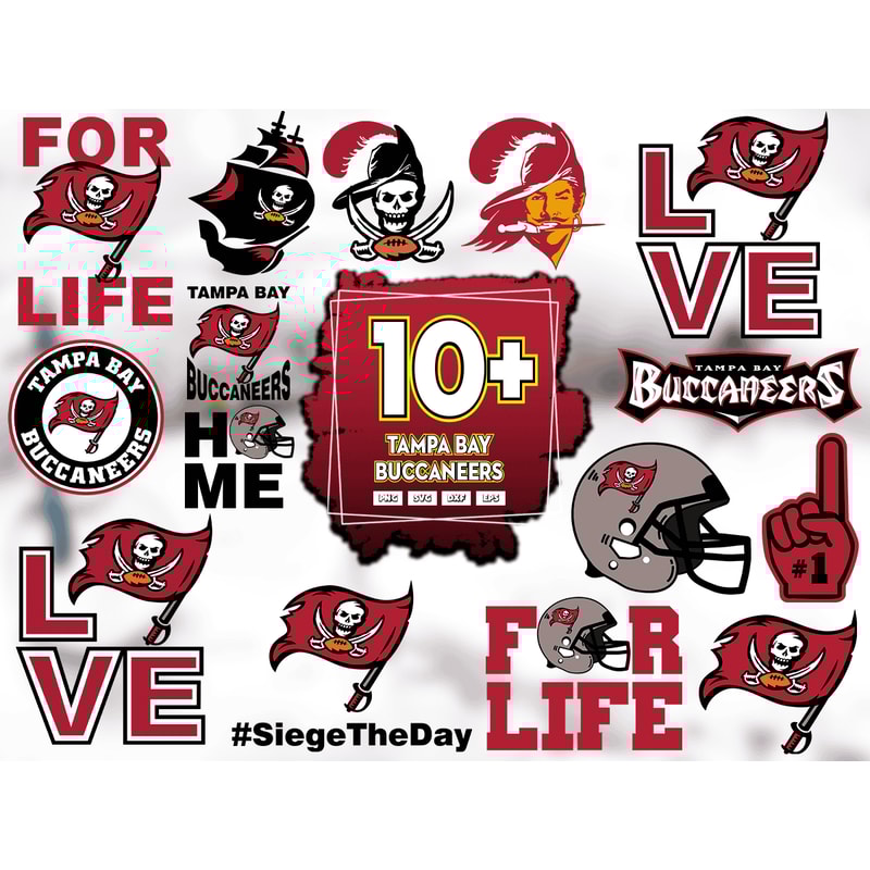 14 Files Tampa Bay Buccaneers Svg Bundle, Buccaneers Logo Svg, Buccaneers Lovers.png