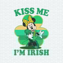 minnie mouse kiss me i'm irish svg