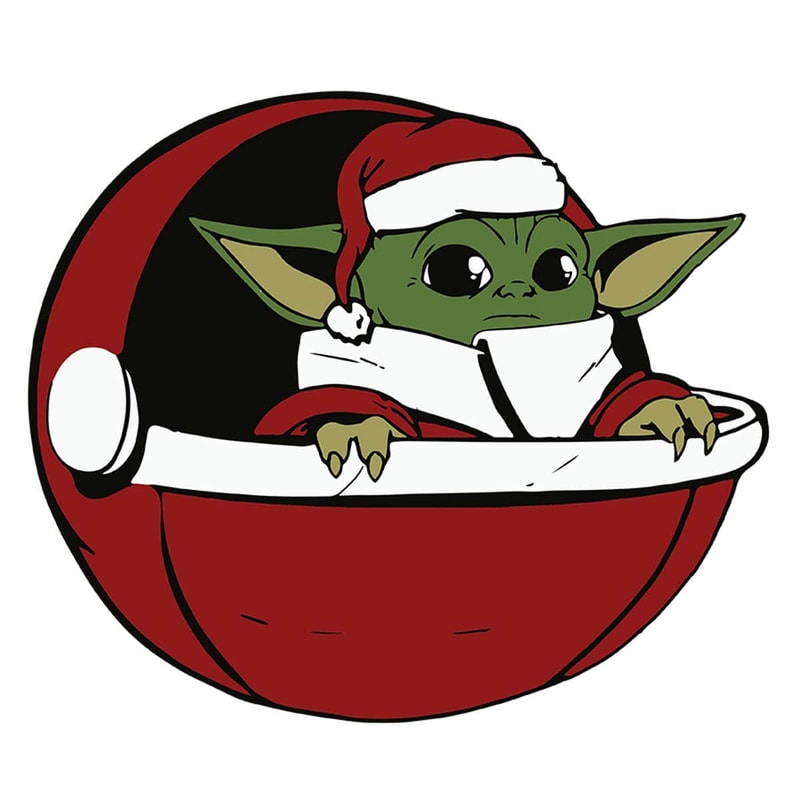 Baby Yoda Christmas The Mandalorian Star Wars SVG Cricut File.jpg