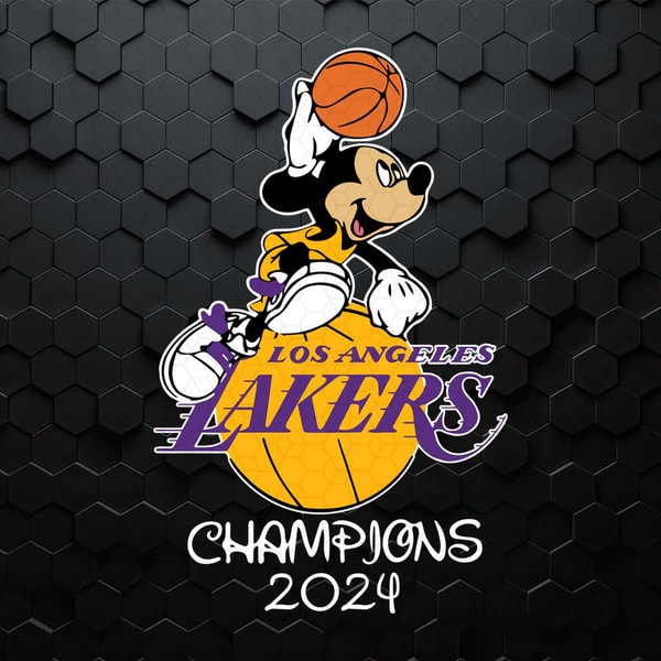 Mickey Mouse Los Angeles Lakers Champions 2024 SVG.jpg