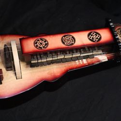 hurdy-gurdy. viking age. lyre. chromatic. 23 keys. 6 strings. original handmade. gift.