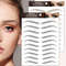5 Sheets Waterproof Temporary Eyebrow Tattoos Black And Brown Pack 3