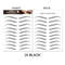 5 Sheets Waterproof Temporary Eyebrow Tattoos Black And Brown Pack 4