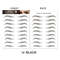 5 Sheets Waterproof Temporary Eyebrow Tattoos Black And Brown Pack 1