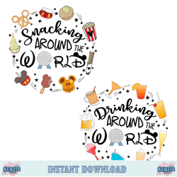 snacking and drinking around the world disney trip svg best design digital file