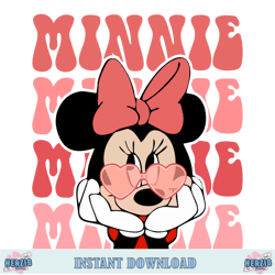 retro minnie mouse svg cute minnie svg best design digital file