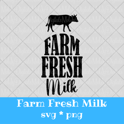 Farm Fresh Milk Sign SVG PNG
