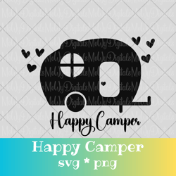 Happy Camper SVG PNG
