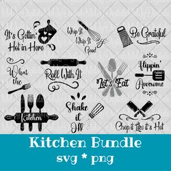 Kitchen Sign SVG PNG Bundle
