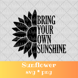 Sunflower SVG PNG