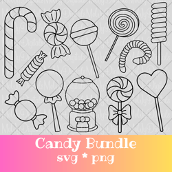 Candy SVG PNG Bundle