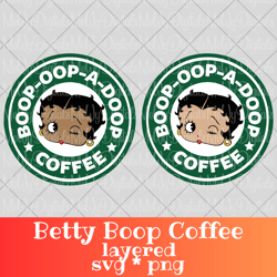 Betty Boop Starbucks SVG PNG