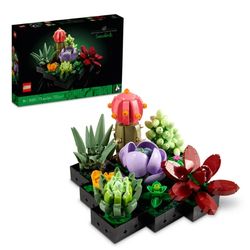 Icons Succulents - Artificial Plant Set for Adults, Mother's Day Decoration, Creative Housewarming , 10309