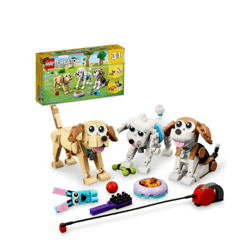 Creator 3 in 1 Adorable Dogs Building Toy Set, Small Toys for Christmas, Gift for Dog Lovers, Build a Beagle, Poodle