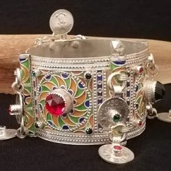 exquisite handmade berber wedding bracelet: celebrate tuareg, berber, and amazigh heritag
