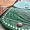Portefeuille En Cuir Fait Main Fait Main Au Maroc Motif Fleurs Differentes Couleurs 1