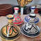 4 Pcs Mini Tajine Marocain Safi Fabrique A La Main 4 Couleurs 0
