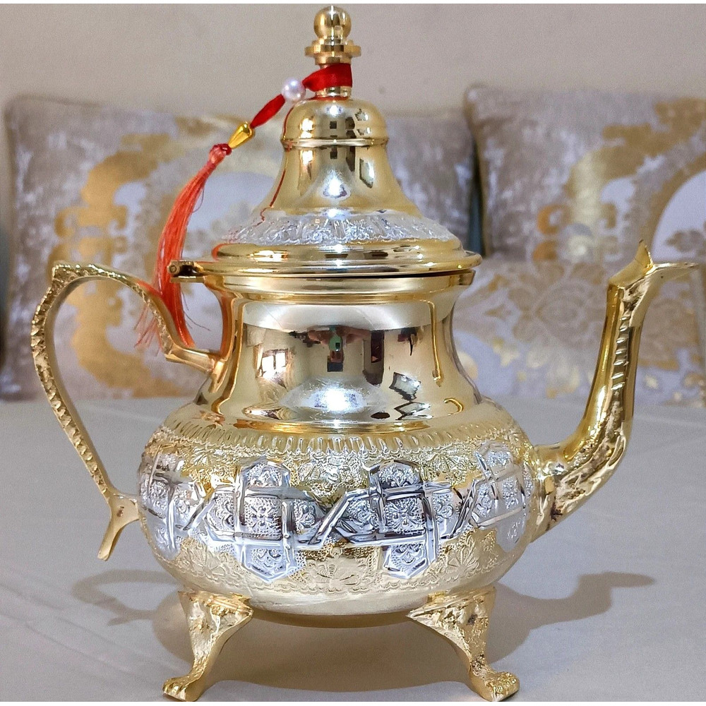 Handcrafted Moroccan Brass Teapot Handcrafted Treasure Of Elegance And Tradition Unique Gift Idea 1