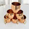 Handmade Hammered Copper Mugs With Unlacquered Finish And Brass Handle Artisan Drinkware 1