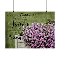 Farmhouse Style Floral Picture, Rustic Farmhouse Wall Art Inspirational Quote Print