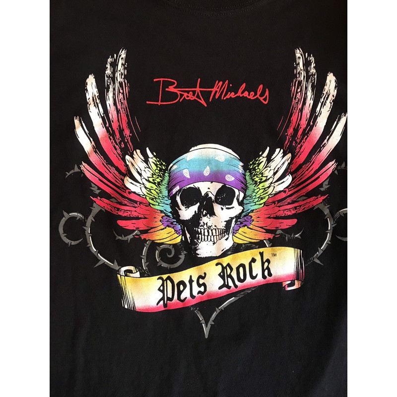 Bret Michaels Poison Pets Rock Concert Tour T-Shirt Men's Black S - 5XL CB336.png