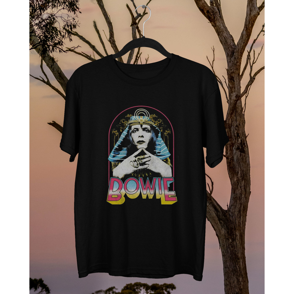 David Bowie - PHARAOH Tour Concert Cover Black Unisex S-234XL T-Shirt.png
