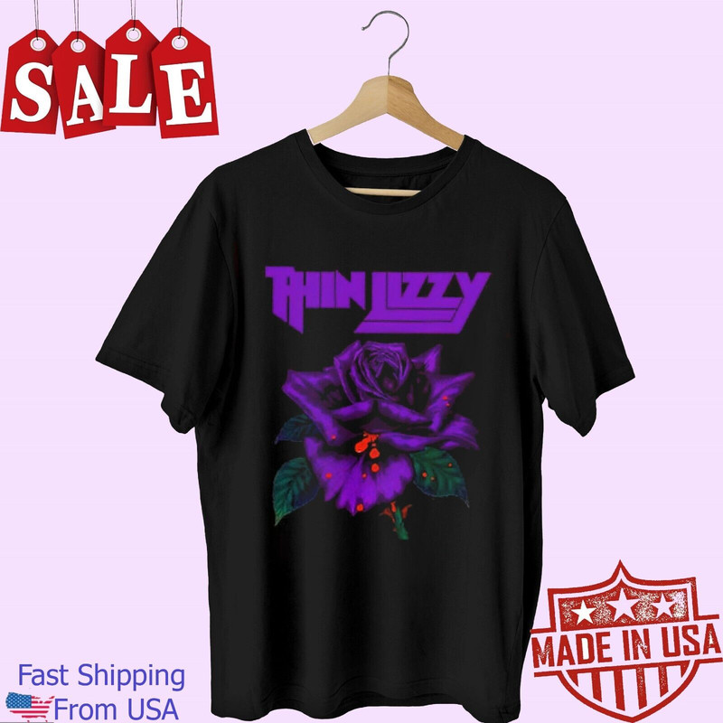 Thin Lizzy purple rose Gift For Fans Unisex All Size Shirt 1V1937.jpeg
