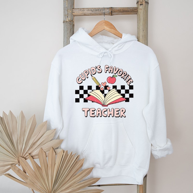 Retro Cupids Favorite Teacher Graphic Hoodies.jpg