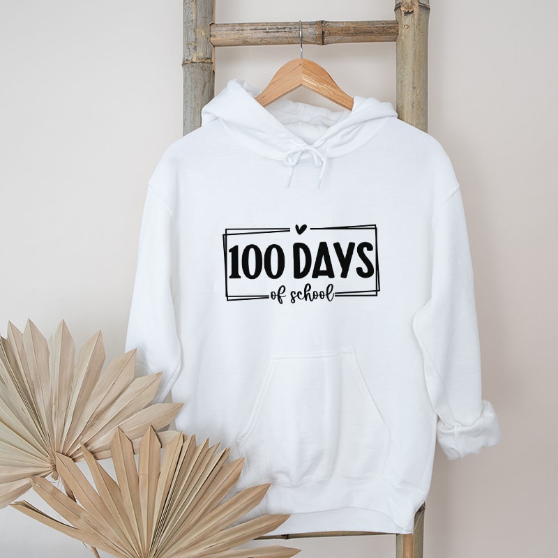 Retro Happy 100 Days Of School Graphic Hoodies.jpg