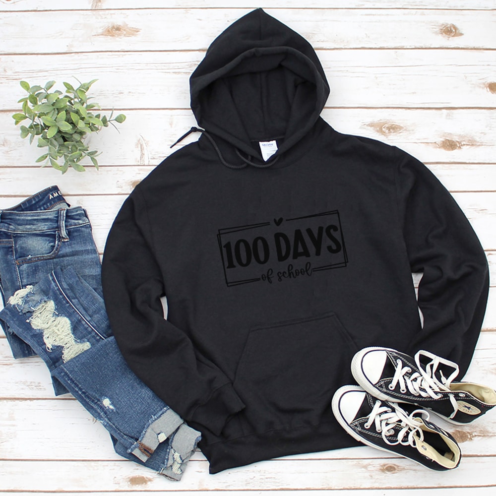 1Retro Happy 100 Days Of School Graphic Hoodies.jpg