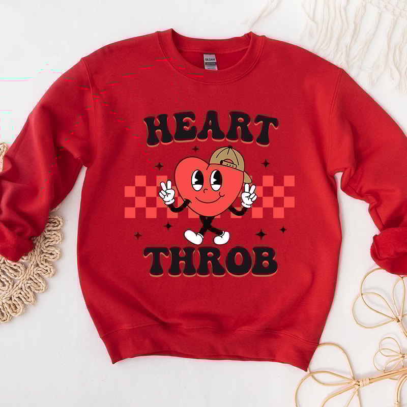 3Retro Heart Throb Checkered Graphic Hoodies.jpg