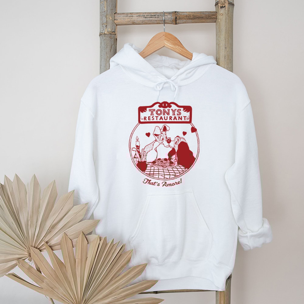 Retro Lady And Tramp Tonys Restaurant Graphic Hoodies.jpg