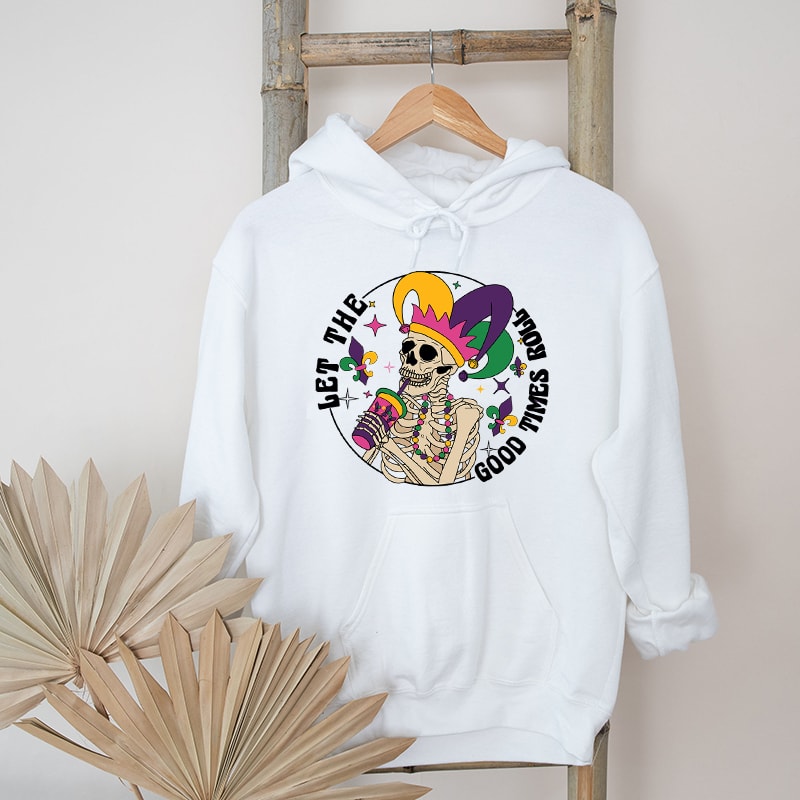 Retro Let The Good Times Roll Graphic Hoodies.jpg