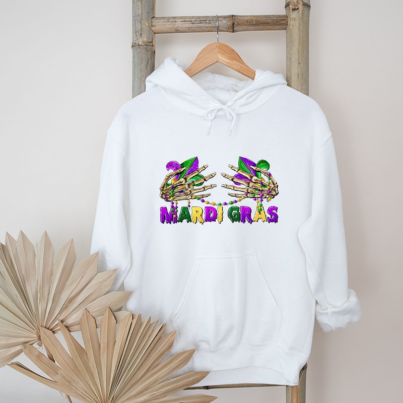 Retro Mardi Gras Skeleton Hand Graphic Hoodies.jpg